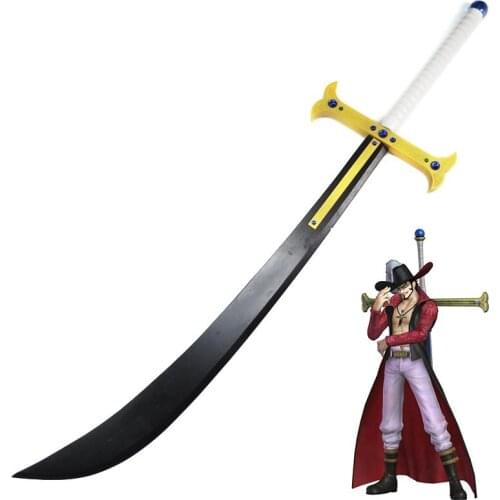ONE PIECE Dracule Mihawk Sabre The night star Sword Weapon props Cosplay Wooden For partys performances collection