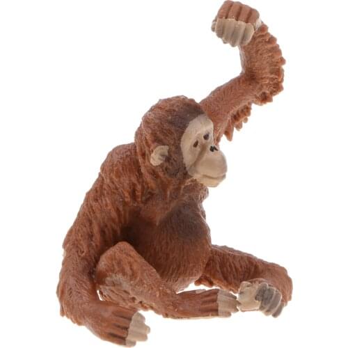 Red Orangutan Childrens Toy Jungle Animal Model Action Figure