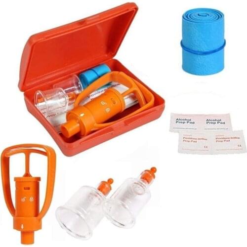 Venom Extractor Pump First Aid Safety Kit Emergency Snake Bite Outdoor Camping Survival Tool SOS For Wild Vipers Bees Biting