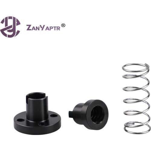 3D Printer T8 POM Anti Backlash Nuts For Lead 2mm / 4mm / 8mm Acme Threaded Rod Eliminate the gap Spring DIY CNC Accessories