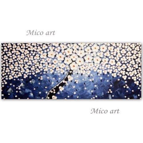 Heavy Textured 3D Thick Knife Flower Oil Painting Pure Hand-painted Modern Home Wall Decoration Pieces Art Paintings For Hotel