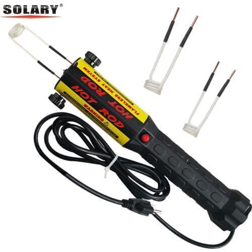 Solary Magnetic Induction Heater Kit 1000W 110V 220V Automotive Flameless Heat Induction Heater with Coils 1KW Car Repair Tool