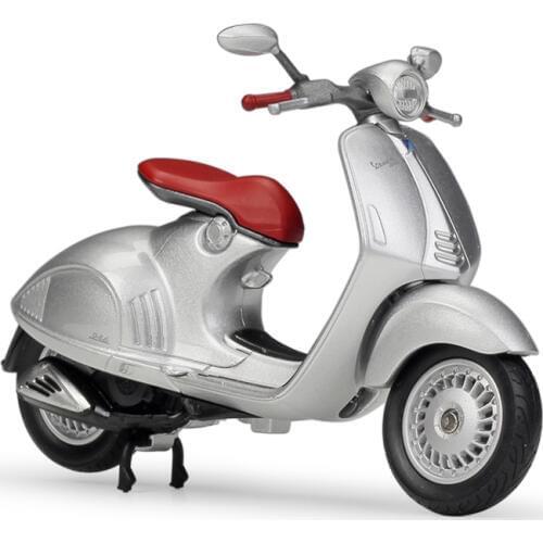Welly 1:18 Motorcycle Models 2014 VESPA 946 Alloy Model Motorcycle Model Motor Bike Miniature Race Toy For Gift Collection