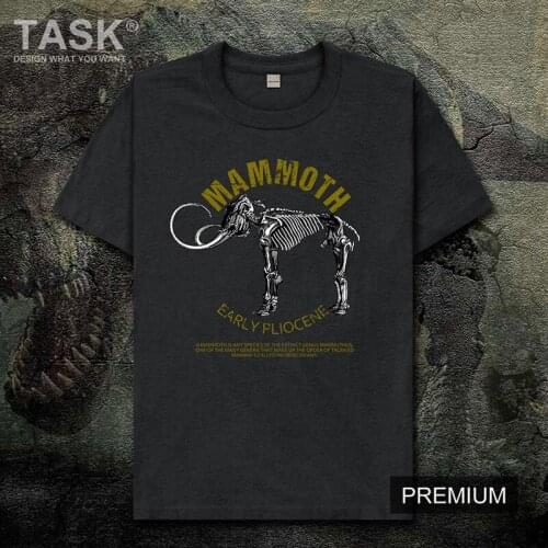 Animal Mammuthus primigenius Mammoth Glacial century Elephantidae mens 100 cotton new t shirt casual Fashion short sleeved Tops