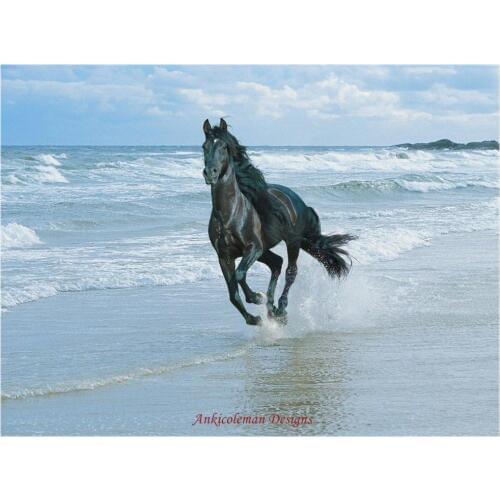 Running for Joy - Counted Cross Stitch Kits - Handmade Needlework For Embroidery 14 ct Cross Stitch Sets DMC Color