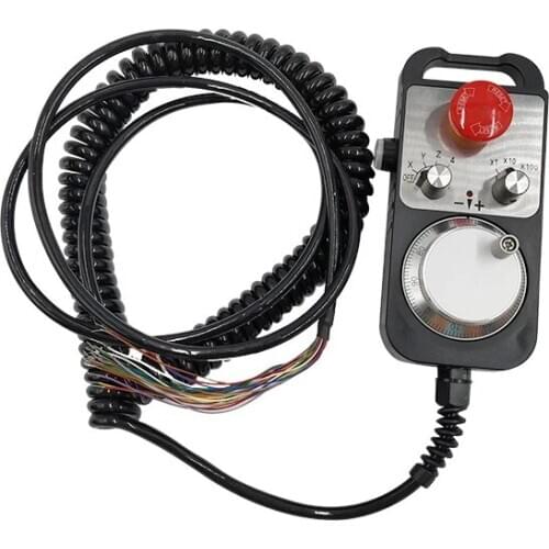 Taxes Universal CNC 4 Axis MPG Pendant Handwheel & Emergency Stop for FAGOR GSK Siemens MITSUBISHI FANUC System