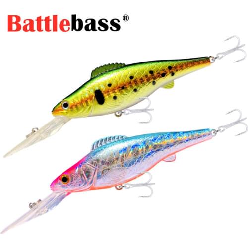 1PCS Floating Minnow Fishing Lure Deep Diving Swimbait Wobbler 12.5cm 15g Jerkbait Artificial Hard Bait Trolling Crankbait Pesca