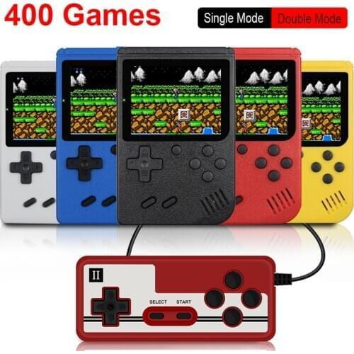 Retro Portable Mini Handheld Game Console 8-Bit 3.0 Inch Color LCD Kids Color Game Player Built-in 400 games