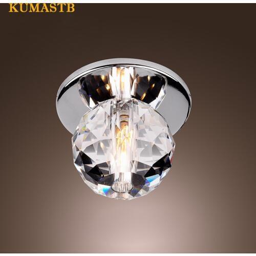 K9 Crystal Ball LED Ceiling Lights Modern Ceiling Lamps Lustre Light Fixtures for Porch Hallway Home Indoor Lighting Decor Lamp