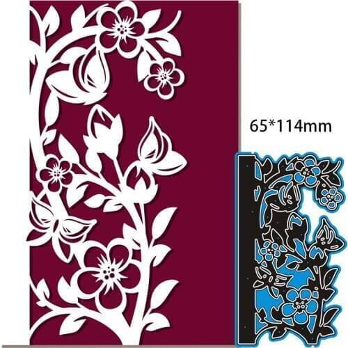 6.5*11.4cm Hollow Lace Flower Metal Cutting Dies and Stamps Stencil for DIY Scrapbooking Photo Album Embossing Paper Card