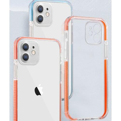 Luxury Liquid Transparent TPU Full Protection case for iphone 12 11 Pro 11Pro Max XR XS 7 8 Plus Soft Silicone Shockproof Cover