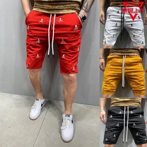 New Brand Short Pant Fashion Summer Shorts Mens Clothing Skull Print Mens Short Jogging Shorts Street Shorts Mens Popular