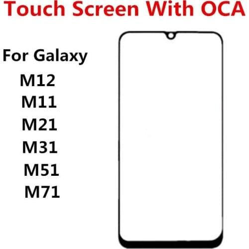 M 21 Outer Screen For Samsung Galaxy M21 Front Touch Panel LCD Display Out Glass Cover Lens Phone Repair Replace Parts