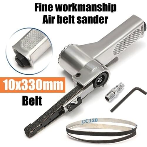 Air Belt Sander Angle Grinder Air Angle Grinding Machine with Sanding Belts for Air Compressor Sanding Pneumatic Tool Set