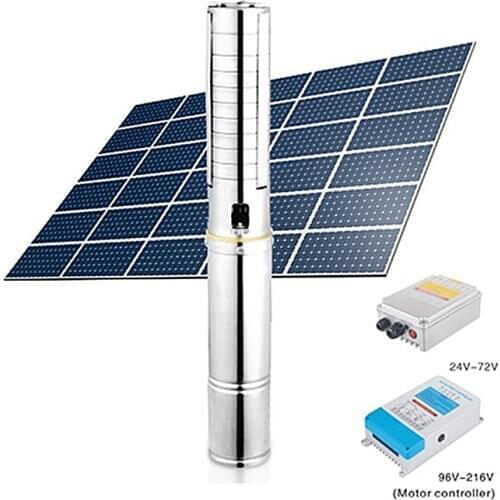 High quality 95m max head 4.5m3/h max flow dc submersible solar water pump for bore and irrigation EMP525