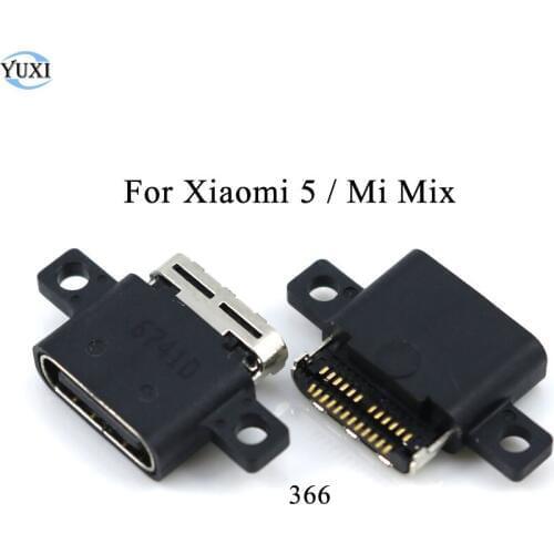YuXi 1pc New Replacement for Xiaomi 5 / Mi MIX USB charger charging connector dock port plug