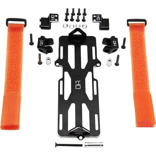 RC Car Parts HR 1/10 TRX4 TRX-4 Climbing Cars Crawler Aluminum Alloy Front Steering Gear Servo Servos Battery Mount Fixed Kit