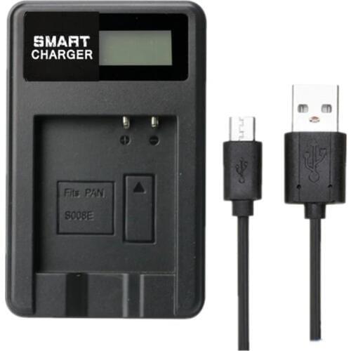 S008E LCD Single Charger Battery Charger for Panasoic S008E camera charger China post free shipping 4.2V