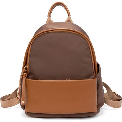 Oxford Cloth Backpacks For Women 2021 New Brown Backpack Fashion High Capacity Korean Travel Bags Woman Multifunction Bag