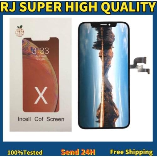 RJ X Incell Screen For iPhone X XS XR Xs Max 11 Pro LCD display 3D touch Digitizer Assembly Replacement Parts GX XS NEW + Gift