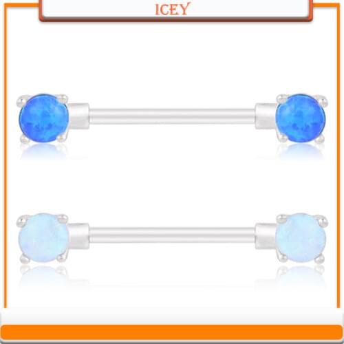 Second Maxon Aobao Milk Ring Nail Stainless Steel 1.6*16 Pole Puncture Milk Ring Pectoral Opal