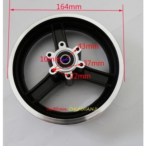 Good quality 10 inch Electric scooter wheel hub 10 inch aluminum alloy wheel rims 10x2 10x2.125 10x2.50 10x2.25 tires rims