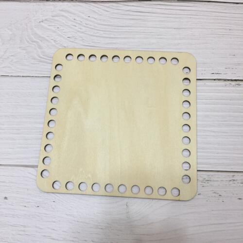10 pieces 15cm Wooden square Bottoms wood basket base wooden bottom basket cross stitch kit