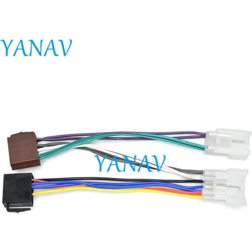 12-022 ISO RADIO ADAPTER CABLE FOR-TOYOTA /FOR-LEXUS/DAIHATSU Car Stereo Radio ISO Wire Cable ISO Wiring Connector Adapter