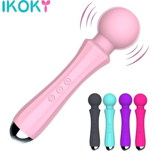 20 Frequency Powerful oral clit Vibrators for Women AV Magic Wand Vibrator Massager Adult Sex Toys for Woman Masturbator