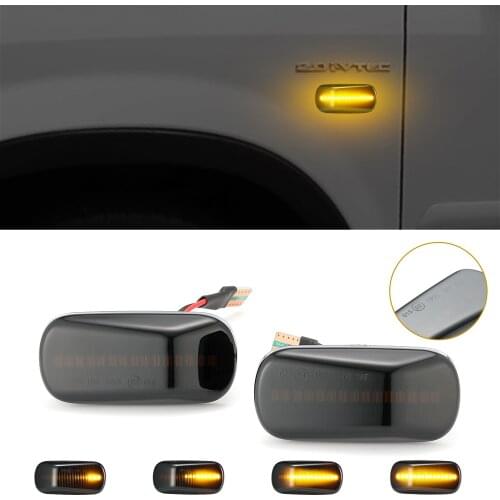 2x Led Dynamic Side Marker Turn Signal Lights Blinker Amber For Honda Civic City Stream CR-V Odyssey Jazz