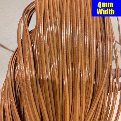 4mm 500g Brown Light Yellow Flat Synthetic Rattan Material Diy Handmade Rattans Roll Knit Repair Chair Table Hanging Basket