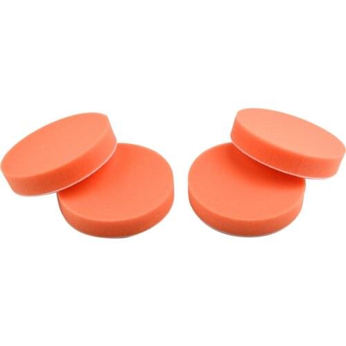5\" Polishing Clean Pads Sponge Buffing Car Professional Universal Orange