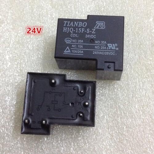 5pcs! TIANBO power relay HJQ-15F-S-Z-24VDC 20A 6pins new, in stock