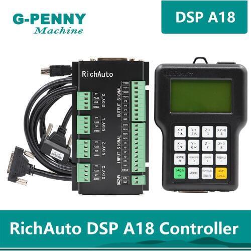 Free shipping! 4Axis DSP handle controller A18 CNC Router Machine wireless channel for CNC router/ cnc engraver,English version