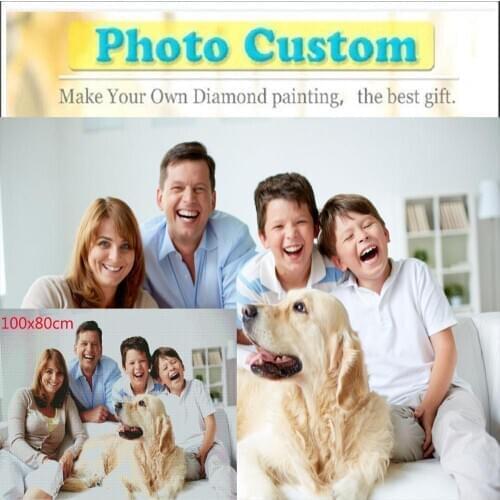 Great 5d diy diamond painting 5D Photo Custom diamond painting full square/round Custom life Photos diamond painting accessories