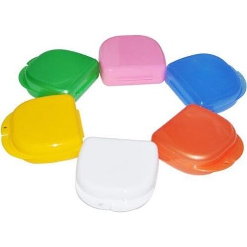6 Pcs Dental Orthodontic Retainer Denture mouthguard Case Box