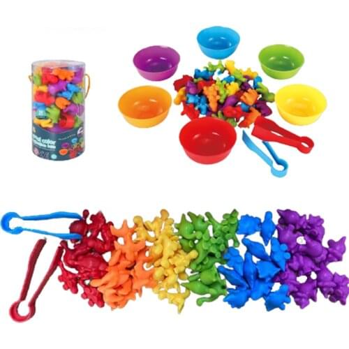 Childrens Matching Game Montessori Enlightenment Color Training Animal Cognitive Sorting Classification Sensory Educational Toy