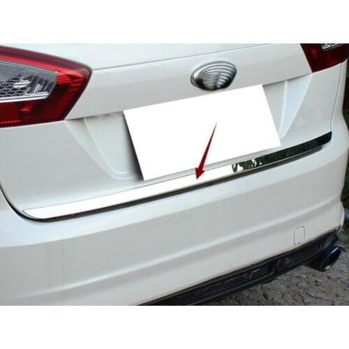 For Ford Fusion Mondeo 2013 -2018 Stainless Steel Rear Trunk Lid Boot Tailgate Back Door Edge Cover Trim Molding Strip