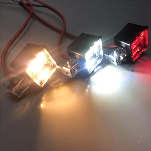 Headlight Searchlight for Axial SCX10 TRX4 D90 TF2 Tamiya CC01 RC Crawler RC Car Light Square Lamp Accessories