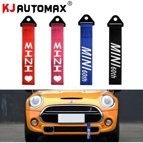 KJAUTOMAX for Mini Cooper Tow Rope F55 F56 F60 R55 R56 R60 60th Anniversary Red Pink Black Blue Heart
