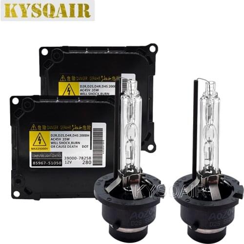 KYSQAIR 1 Set OEM KDLT003 DDLT003 85967-52020 85967-51050 HID Ballast 35W Aozoom Xenon D2S D4S HID Headlight Kit 5600K White