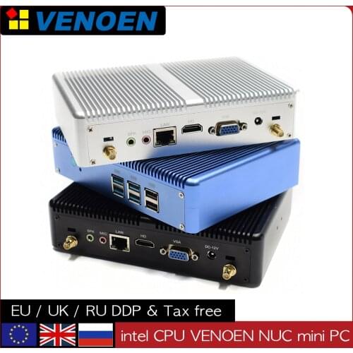 Cheapest Core i7 mini PC Core i7 5650U 5550U Celeron 2955U Minipc Windows 10 i3 7167U i5 7267U i7 4K output micro computer Linux