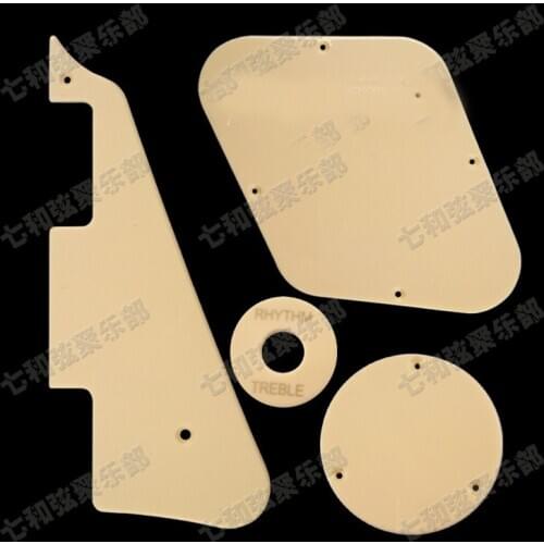A set of 4 Pcs Cream Guitar Pickguard,Cavity Cover,Switch Cover,Pickup Selector Plate For Electric guitar