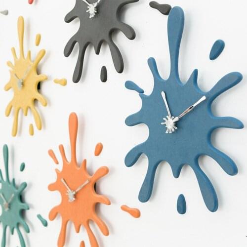 16 Inches Wall Clock Creative Modern Living Room American Personality Household Mute Art Decoration Clock Wall Digital Clock