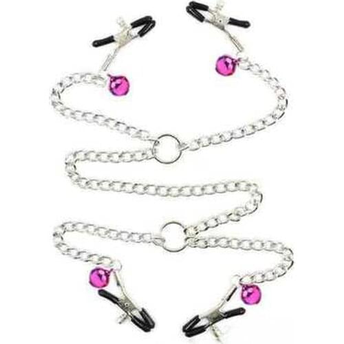 New Nipple Clamps Sex Slave Metal chain Breast Clip Breast Sex Game Clitoris Clamp For Couples Exotic Apparel Toy Adult sex toy