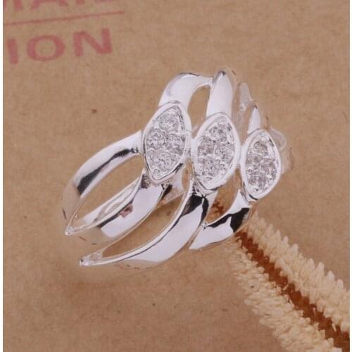 Wholesale Wedding Rings silver plated Fashion jewelry rings WR-166