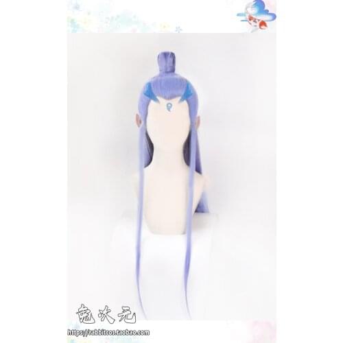 Heat Resistant Synthetic Hair Cosplay Wig+ Free Wig Cap Movie Nezha Nuzar Nalakuvara Wig