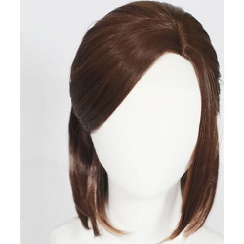 The Last of Us Ellie cos wig Ellie role play synthetic hair for Halloween Party + wig cap