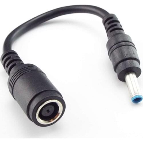 Female 7.4mm x 5.0mm to 4.5mm x 3.0mm Male Charger Adapter Power Connector Converter Cable DC Jack