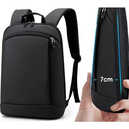 Simple casual backpack mens ultra-thin 15.6-inch computer backpack trend young mens business lightweight casual backpack